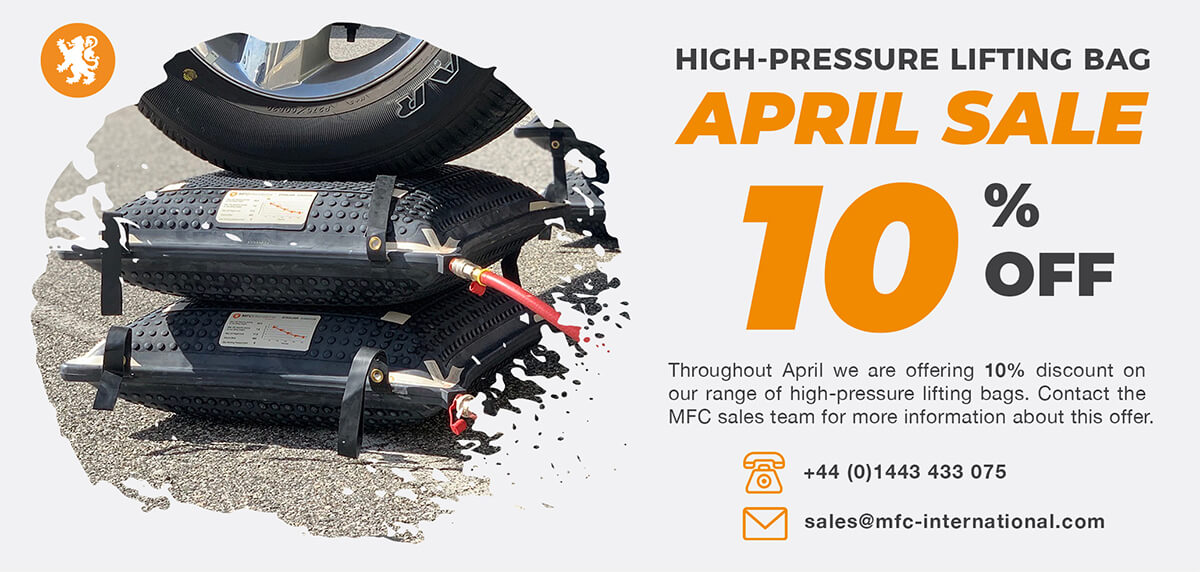 High-Pressure Lifting Bag Sale Banner