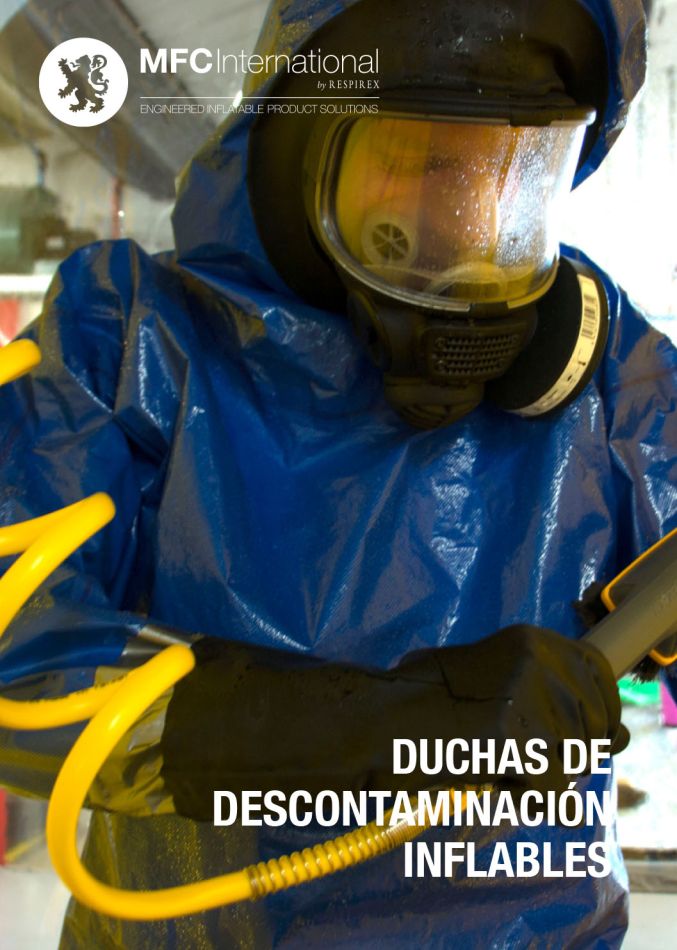 Duchas de descontaminación inflables